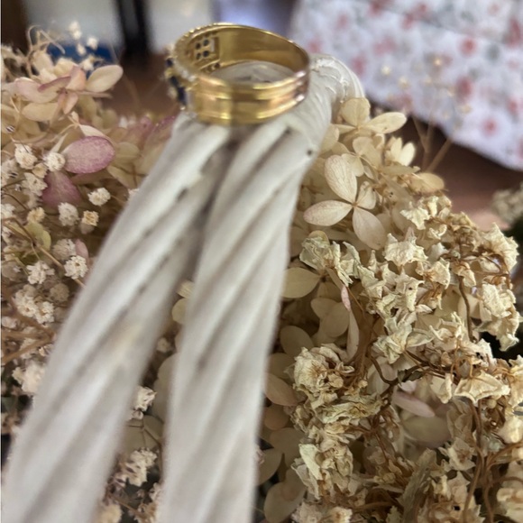 14kt diamond sapphire ring - Picture 5 of 12